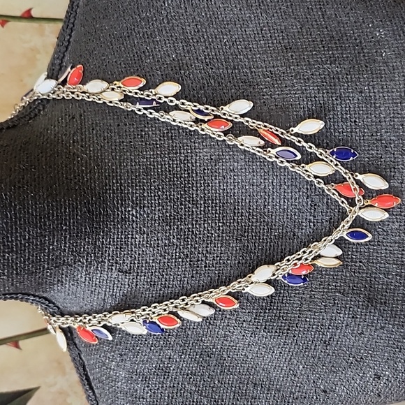 Avon Jewelry - VINTAGE AVON NECKLACE with RED, WHITE, and BLUE ACCENTS